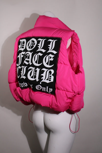 Hot Pink Puff Vest