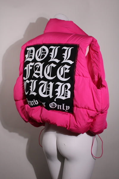 Hot Pink Puff Vest