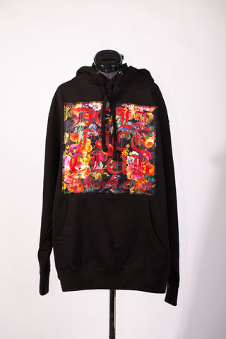 Black Flowers Hoodie