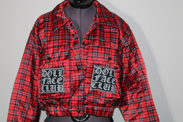 Red Plaid Crop